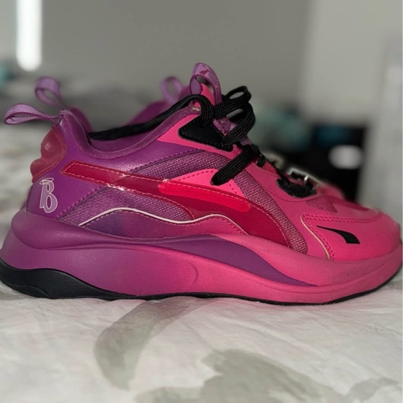 Puma Vibrant Pink and Purple Sneakers
